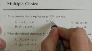 Math 30-2 Rationals Review MC#1