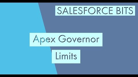 Apex Governor Limits