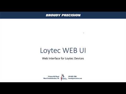 Loytec Controller Web UI Walkthrough