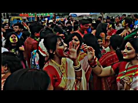 durga puja status || new bangali best durga puja whatsapp status 💕|| full enjoy 🕺|| dance status 🔥