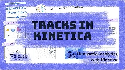 Geospatial track data in Kinetica