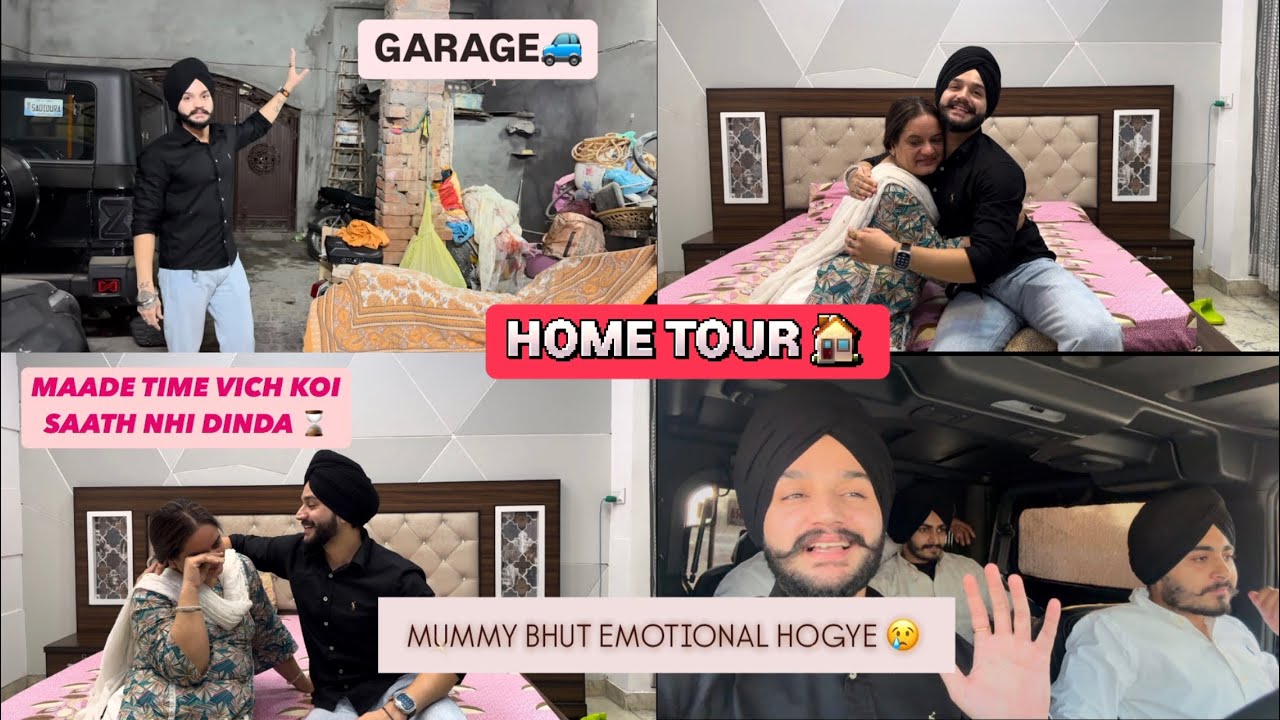 HOME TOUR 🏠|VLOG| Mummy G Emotional Hoge 🥺😭| MAADE Time Ch Koi V Nal Nahi Khadiya 😱||SAHILSADIOURA |