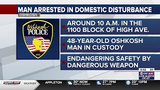 Oshkosh man arrested after allegedly threatening family members with a gun