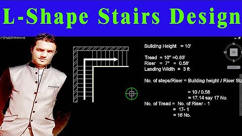 AUTOCAD |L-SHAPE STAIRS DESIGN in Autocad in Urdu/Hindi |CAD TUTORIALS BY YASIR
