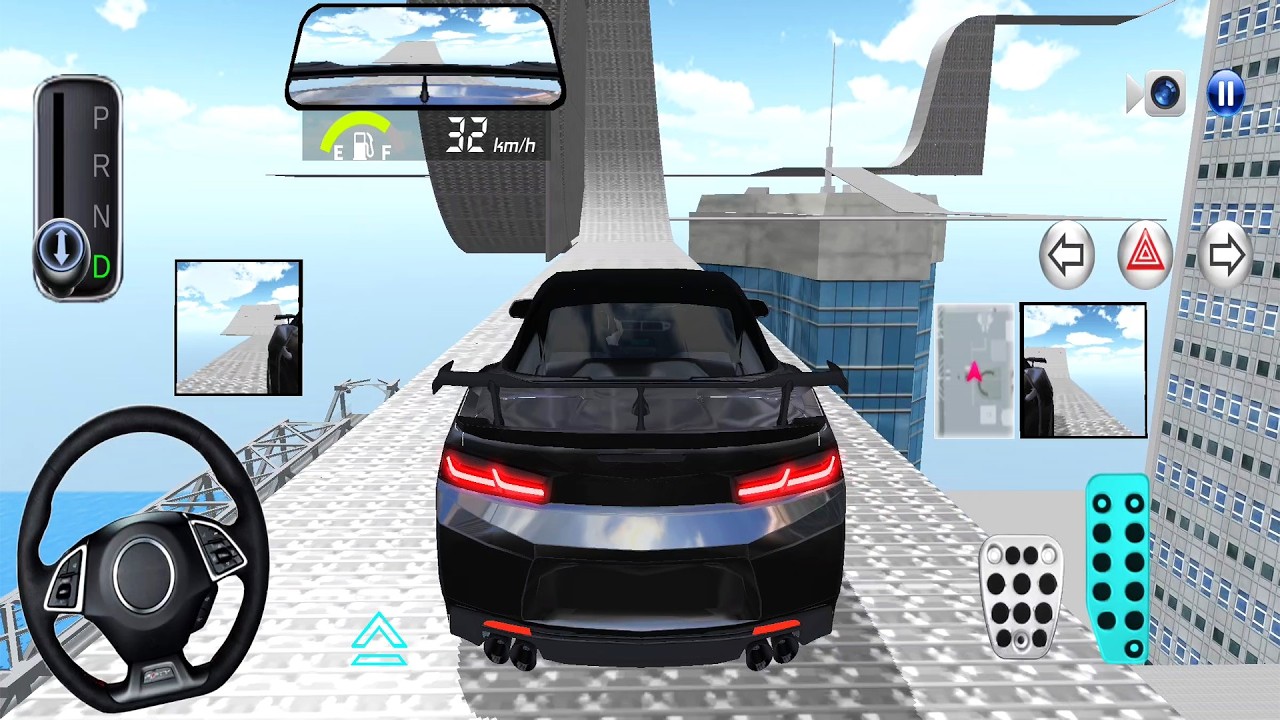 New Black Chevrolet Camaro Sports Car For Parking 🚗- 3d Driving Class android game || Car Game