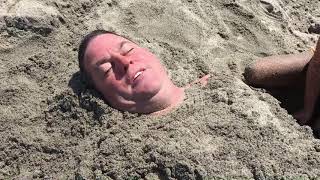 Burying Daddy In The Sand