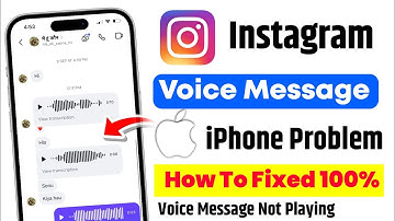 Instagram voice message not working iphone | instagram voice message not playing problem iphone
