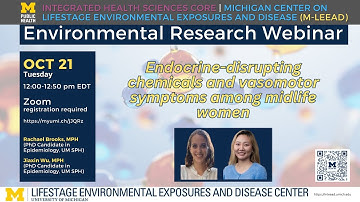 “Endocrine-disrupting chemicals and vasomotor symptoms among midlife women”