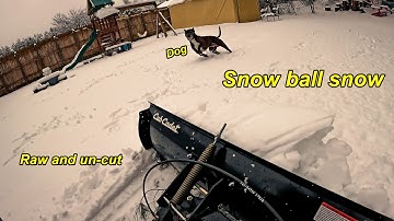 PLOWING HEAVY SNOW with my CUB CADET XT2 GX54D - RAW and UN-CUT