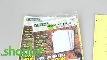 Kleer Fax Green Tab Series Pre Printed Ring Book Indexes