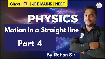 Motion in a Straight line | Part 4 | Class 11 | JEE MAINS | AMU B.Tech| NEET #jeeMains # #amu #jmi