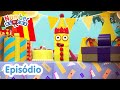 Numberblocks em portugus brasil desenhos animados  trs  demais