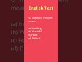 The word 'Insolent' means | English aptitude question test | #shorts #english #test #gk