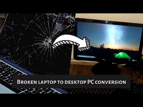Converting old broken Laptop into a Desktop PC | DIY