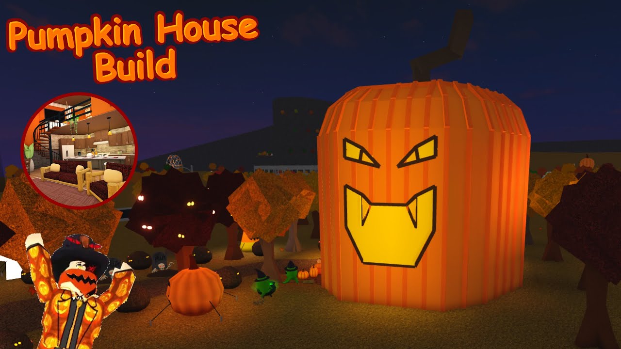 Building a PUMPKIN HOUSE with the NEW UPDATE ITEMS... | Roblox Bloxburg ...