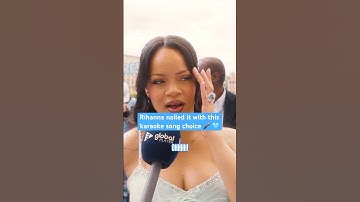 Rihanna reveals her karaoke song choice 😍 #Smurfs #Smurfette #rihanna