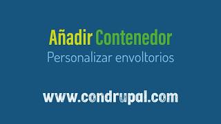 Añadir Contenedor al envoltorio conDrupal.com (Sin programar)