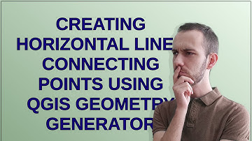 Gis: Creating horizontal lines connecting points using QGIS Geometry generator