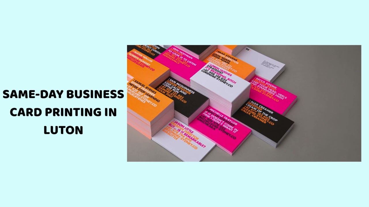 Same-Day Business Card Printing in Luton Buy 200 cards, get 20 extra free today