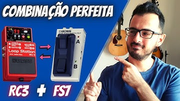 Pedal de Loop BOSS RC3 + FS7 (Footswitch) A Combinação Perfeita!