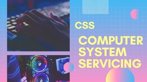 Computer System Servicing  Tesda National 1.6