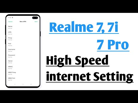 Realme 7, 7 Pro, 7i High Speed internet Setting, Realme 7, 7 Pro, 7i internet Speed Setting