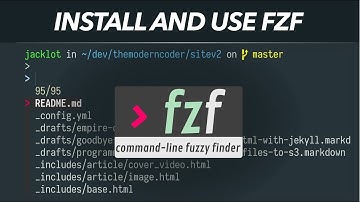 How to install and use fzf: the command-line fuzzy finder