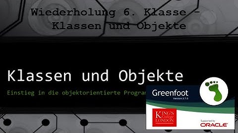 00 Einstieg und Wiederholung - Klassen und Objekte