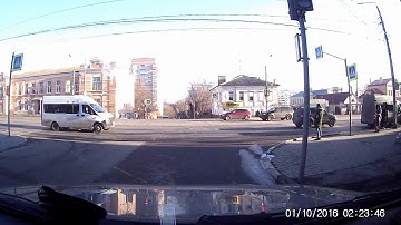 Colliding Cars Barely Miss Pedestrians || ViralHog