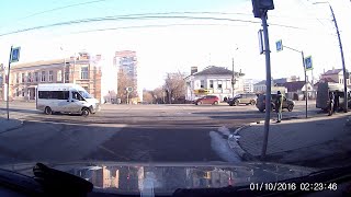 Colliding Cars Barely Miss Pedestrians || ViralHog
