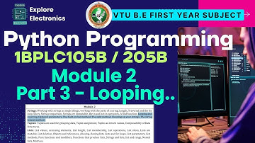 Module 2 Deel 3: Looping, zoeken, splitsen, string-indeling in Python 🎓 VTU 1e semester Python-pr...