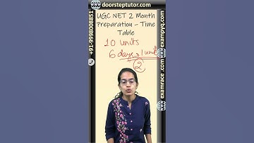 2 Months Strategy for NET JRF Preparation | Exam Preparation | Exam Strategy @ doorsteptutor.com