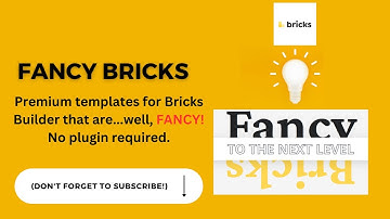 Fancy Bricks: Bricks Builder Premium Template Library