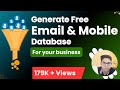 How to download free email and phone number database  unlimited free database for your business