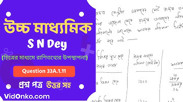 WB Board Higher Secondary Class 11 Math Book Solution in Bengali-S N Dey Exercise Question: 33A.1.11