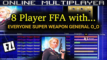 Everyone Super Weapon General No Rules! | C&C Generals Zero Hour