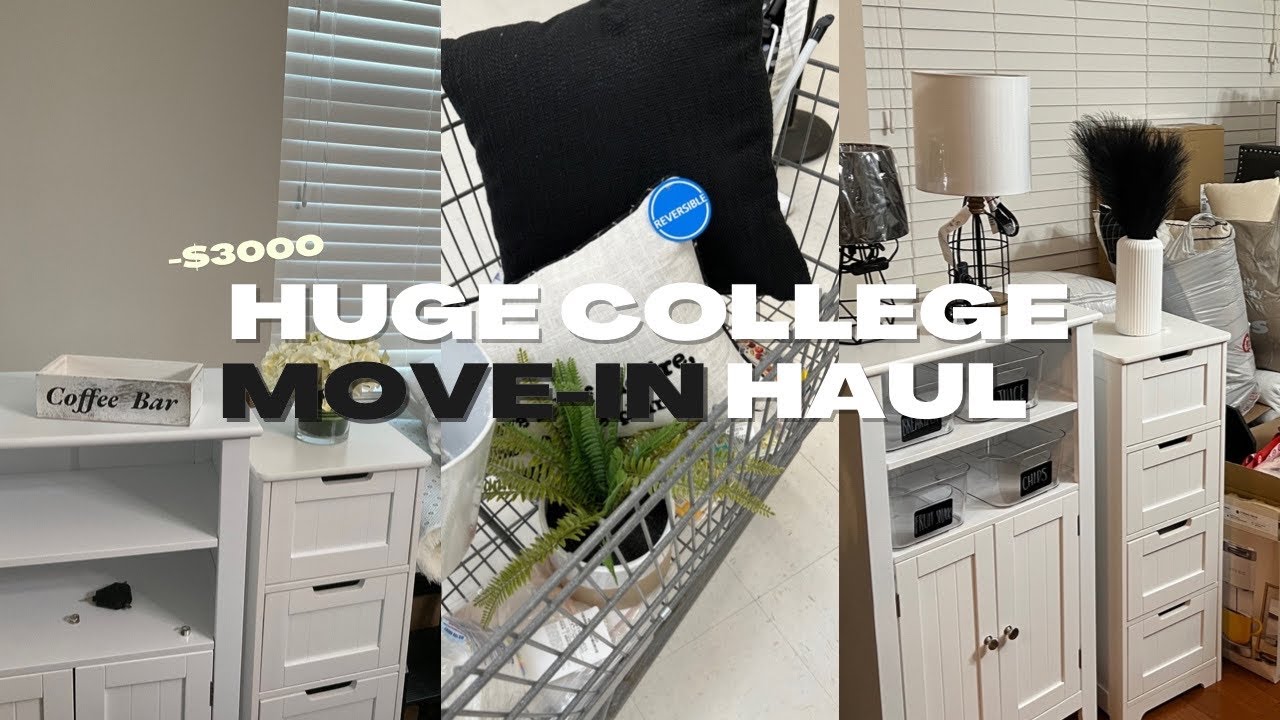 HUGE COLLEGE DORM MOVE-IN HAUL: Dorm Essentials | UNC CHARLOTTE ♡