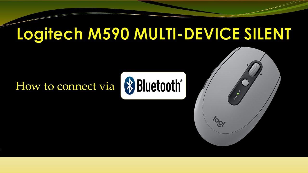 Logitech M590 Mouse Connect Via Bluetooth Youtube