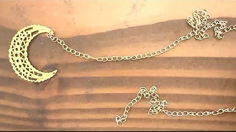 🌙 How to Make a Gold Crescent Moon Pendant | Filigree Jewelry Howap’o to ❤️🌸🌙❤️‍🔥🦄