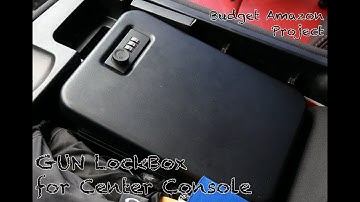 Vehicle Lockbox for Valuables and Guns (Center Consoles)