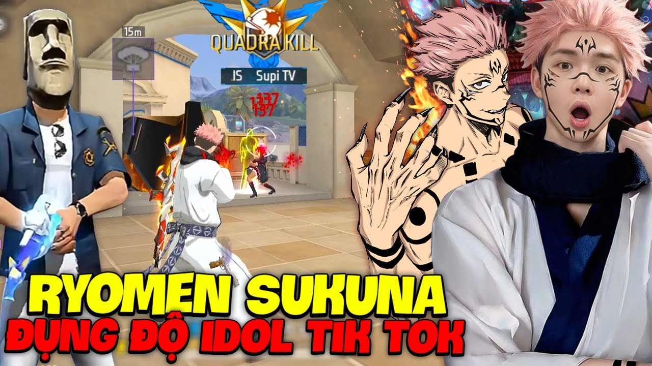 Supi Trở Thành Ryomen Sukuna Bất Ngờ Gặp Idol Tik Tok Và Đụng Độ Thách Đấu Bật Tele Lật Kèo Cực Căng