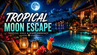 “Tropical Night Escape 🌙 | Ocean Sounds, Relaxing Summer Night & Calm Ambience”