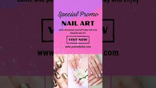 Nail salon Template #nailsalon #nailart #canvatemplate #trending #shorts #beautysalon