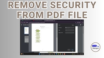 How To Remove Security From PDF File