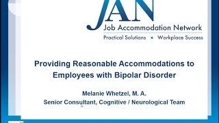 Providing Reasonable Accommodations to Employees with Bipolar Disorder