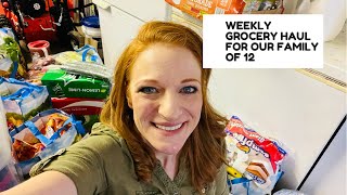 FAMILY OF 12 GROCERY HAUL