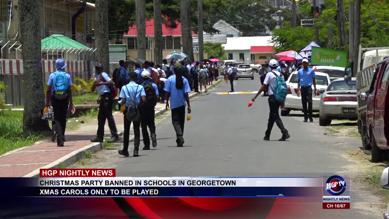 CHRISTMAS PARTY BANNED IN SCHOOLS IN GEORGETOWN YouTube