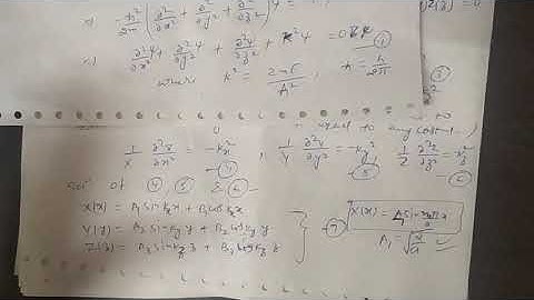 Potential in 3-dimensional Box Part-1 for B.sc 3rd year by Sapna Agarwal