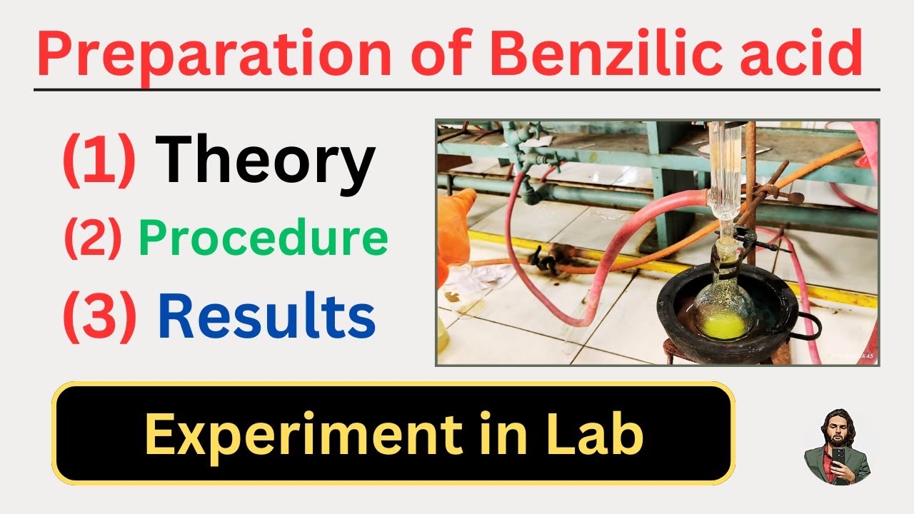 Preparation of Benzilic Acid from Benzil | DU MSc Organic Lab#chemistryexperiment #organicchemistry