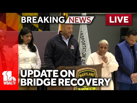 LIVE: Gov. Wes Moore provides update about Key Bridge collapse 
